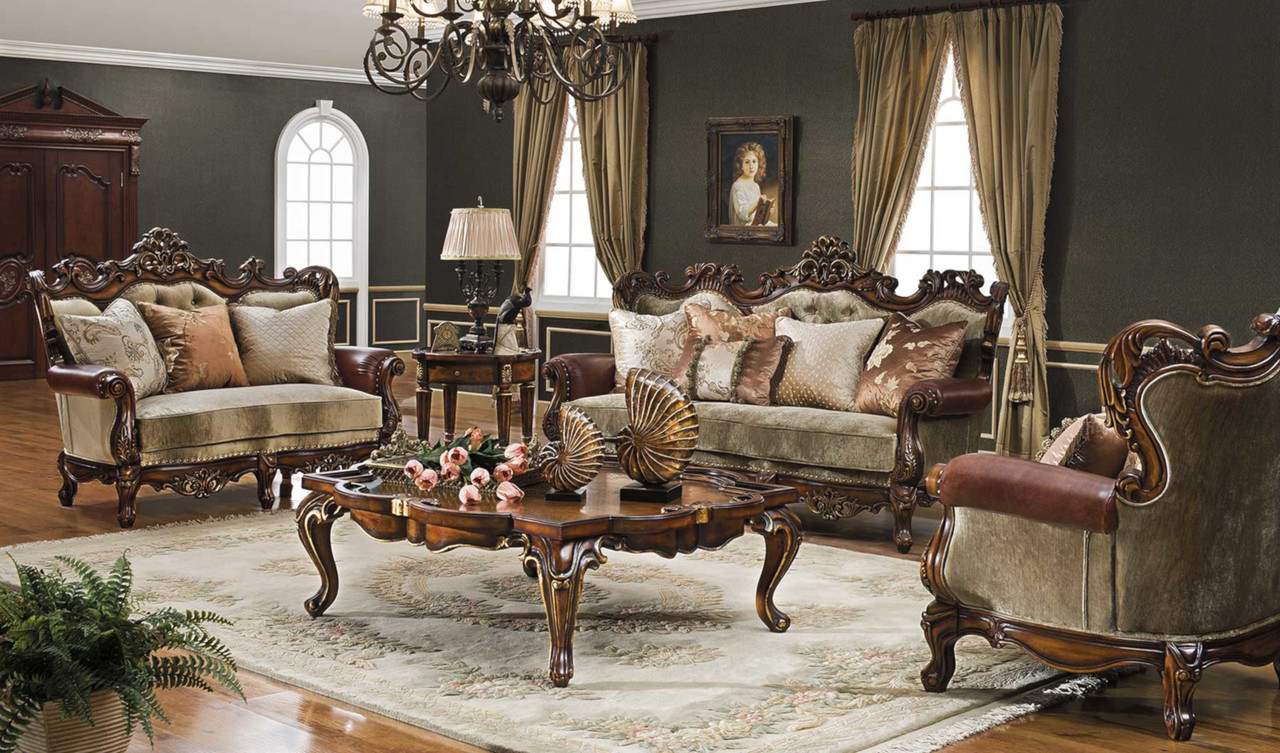 Celeste Antique Cognac Living Room